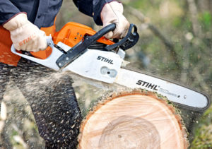Utilisation tronçonneuse Stihl