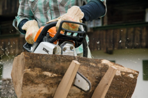 Stihl MS211 - frein de chaine