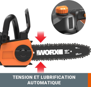 Worx WG322E.9 - tension chaîne sans outils